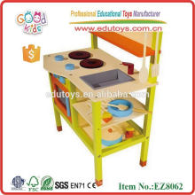 New Style Kids Toy Kitchen Play Set,High Quality Wooden Kids Kitchen Set